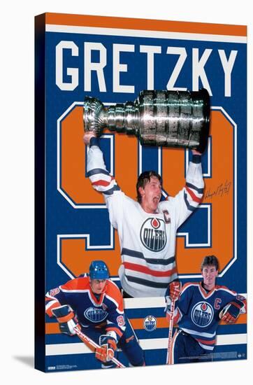 Wayne Gretzky - Jersey-Trends International-Stretched Canvas