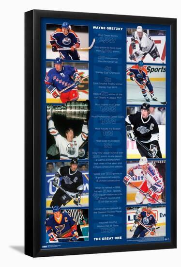 Wayne Gretzky - Stats-Trends International-Framed Poster