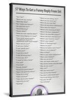 Ways to Get a Funny Reply from Siri Humor Poster-null-Stretched Canvas