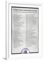 Ways to Get a...  - Funny Reply from Siri Humor-null-Framed Art Print