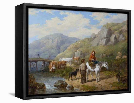 Wayside Gossip, 1846-Isaac Henzell-Framed Stretched Canvas