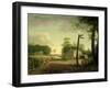 Wayside Inn on Route to Philadelphia-Thomas Birch-Framed Giclee Print