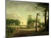 Wayside Inn on Route to Philadelphia-Thomas Birch-Mounted Giclee Print