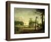 Wayside Inn on Route to Philadelphia-Thomas Birch-Framed Giclee Print