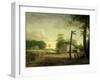 Wayside Inn on Route to Philadelphia-Thomas Birch-Framed Giclee Print