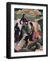 Wayside Laundry, 1935, (1937)-Tom Chadwick-Framed Giclee Print