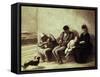 Wayside Railway Station-Honore Daumier-Framed Stretched Canvas