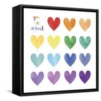 WC Hearts-Erin Clark-Framed Stretched Canvas