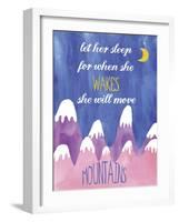 WC Sleep-Erin Clark-Framed Giclee Print