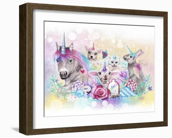 We All Just Want to be Unicorns-Sheena Pike Art And Illustration-Framed Giclee Print