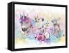 We All Just Want to be Unicorns-Sheena Pike Art And Illustration-Framed Stretched Canvas