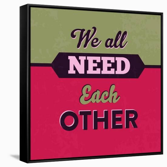 We All Need Each Other 1-Lorand Okos-Framed Stretched Canvas