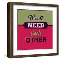 We All Need Each Other 1-Lorand Okos-Framed Art Print