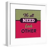 We All Need Each Other 1-Lorand Okos-Framed Art Print