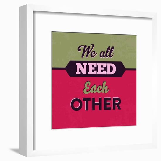 We All Need Each Other 1-Lorand Okos-Framed Art Print