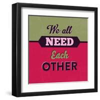 We All Need Each Other 1-Lorand Okos-Framed Art Print