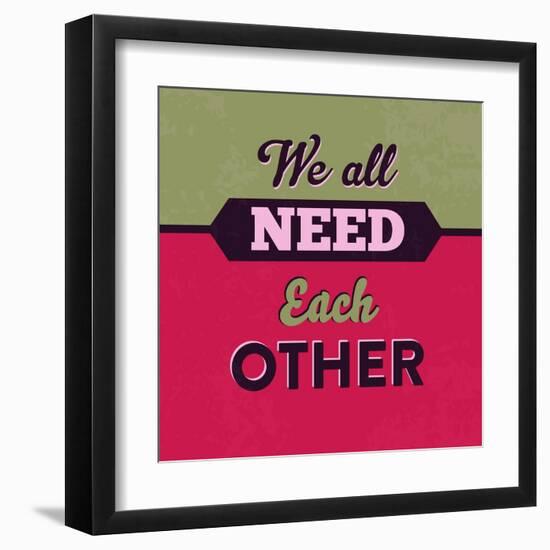 We All Need Each Other 1-Lorand Okos-Framed Art Print