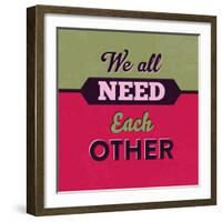 We All Need Each Other 1-Lorand Okos-Framed Art Print