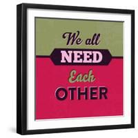 We All Need Each Other 1-Lorand Okos-Framed Art Print