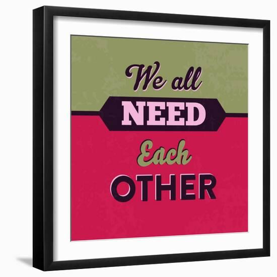 We All Need Each Other 1-Lorand Okos-Framed Art Print