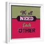 We All Need Each Other 1-Lorand Okos-Framed Art Print