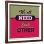 We All Need Each Other 1-Lorand Okos-Framed Art Print