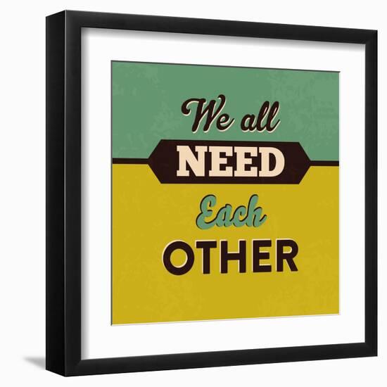 We All Need Each Other-Lorand Okos-Framed Art Print