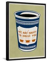 We are Happy to Serve You Retro Poster-null-Framed Poster