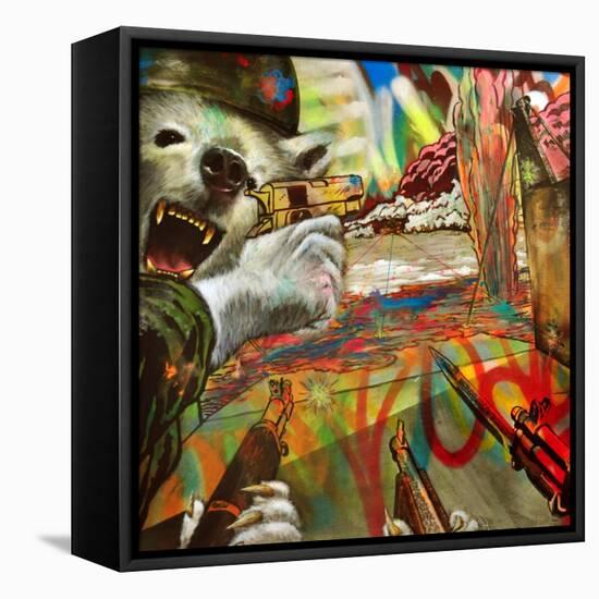 We Are Polar Bears-Shark Toof-Framed Stretched Canvas