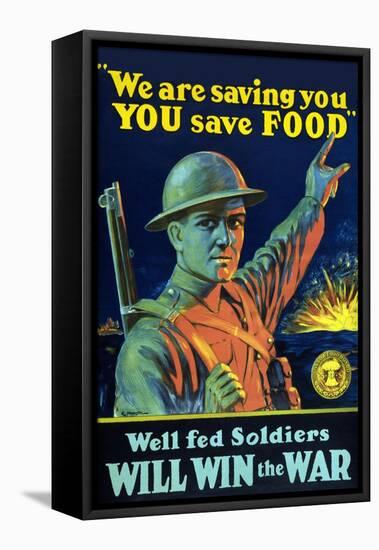 We are Saving You, You Save Food-E. Henderson-Framed Stretched Canvas