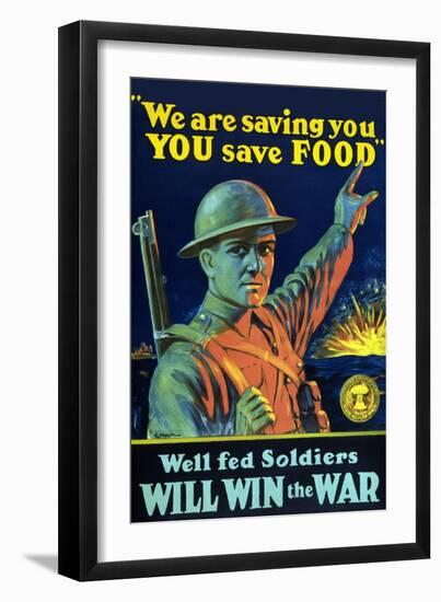 We are Saving You, You Save Food-E. Henderson-Framed Art Print