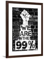 We are the 99 Percent-null-Framed Art Print