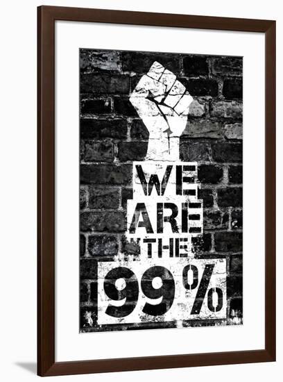 We are the 99 Percent-null-Framed Art Print