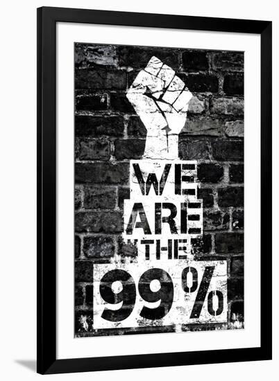 We are the 99 Percent-null-Framed Art Print