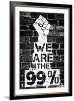 We are the 99 Percent-null-Framed Art Print