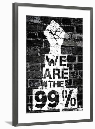 We are the 99 Percent-null-Framed Art Print