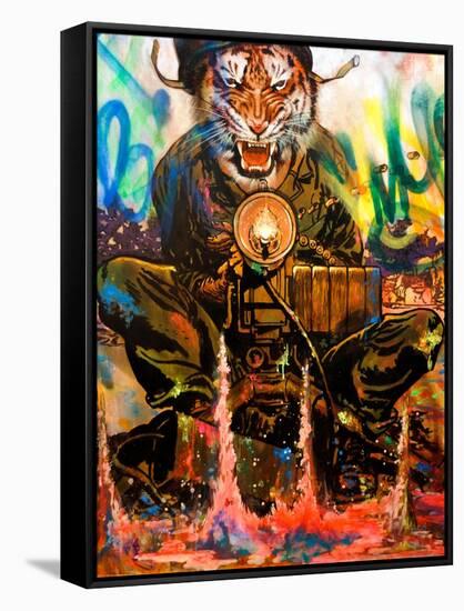 We Are Tigers-Shark Toof-Framed Stretched Canvas
