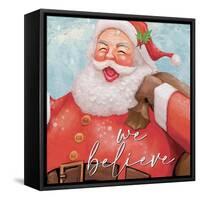 We Believe Santa-Kim Allen-Framed Stretched Canvas