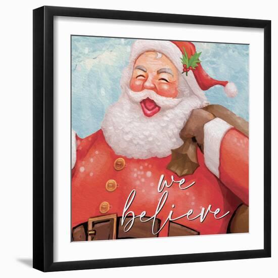 We Believe Santa-Kim Allen-Framed Art Print