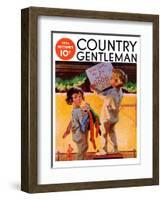 "We Bin Awful Good," Country Gentleman Cover, December 1, 1936-Henry Hintermeister-Framed Giclee Print