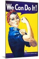 We Can Do It! (Rosie the Riveter)-J^ Howard Miller-Mounted Poster