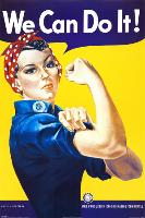 We Can Do It! (Rosie the Riveter)-J^ Howard Miller-Lamina Framed Poster