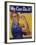 We Can Do It!' World War 2 Poster Boosting Morale of American Women Contributing to the War Effort-null-Framed Art Print