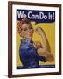 We Can Do It!' World War 2 Poster Boosting Morale of American Women Contributing to the War Effort-null-Framed Art Print