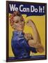 We Can Do It!' World War 2 Poster Boosting Morale of American Women Contributing to the War Effort-null-Framed Art Print