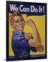 We Can Do It!' World War 2 Poster Boosting Morale of American Women Contributing to the War Effort-null-Framed Art Print