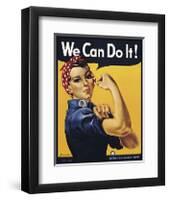 We Can Do It!-J^ Howard Miller-Framed Giclee Print