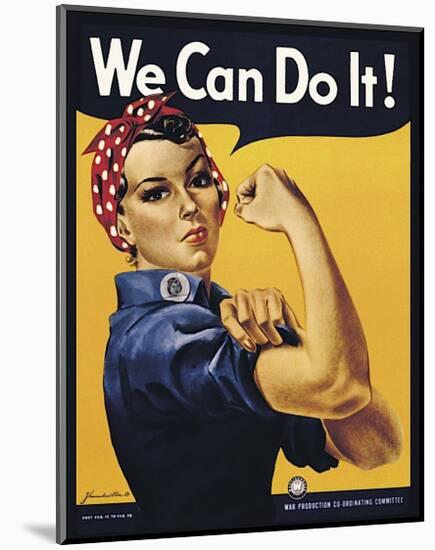 We Can Do It!-J^ Howard Miller-Mounted Giclee Print