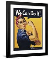 We Can Do It!-J^ Howard Miller-Framed Giclee Print