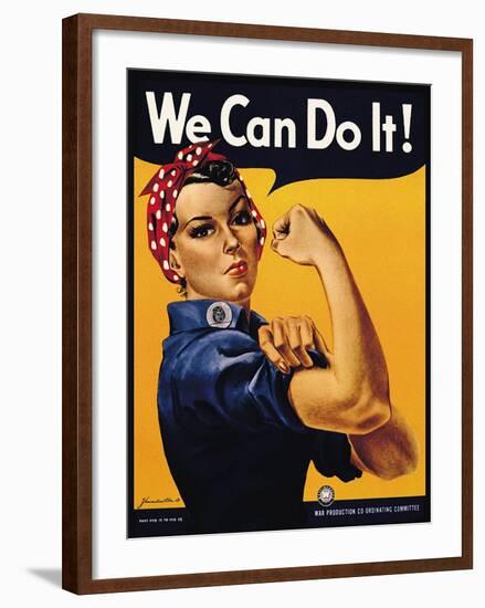 We Can Do It!-J^H^ Miller-Framed Art Print